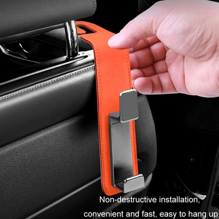 Car Multifunctional Hidden Hook Seat Back Storage Hook, Black, Gray, Orange