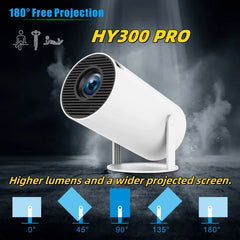 HY300 PRO Smart-Projektor Android 11.0-System 120 Lumen tragbarer Projektor, EU-Stecker, US-Stecker, UK-Stecker, AU-Stecker