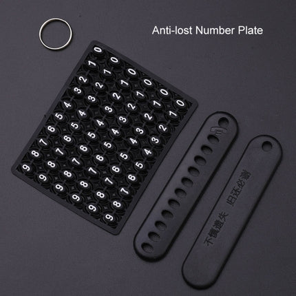 Car Folding Key Cover Multifunctional Keychain Anti-lost Number Plate, For Audi A, For Audi B, For Audi C, For Audi D