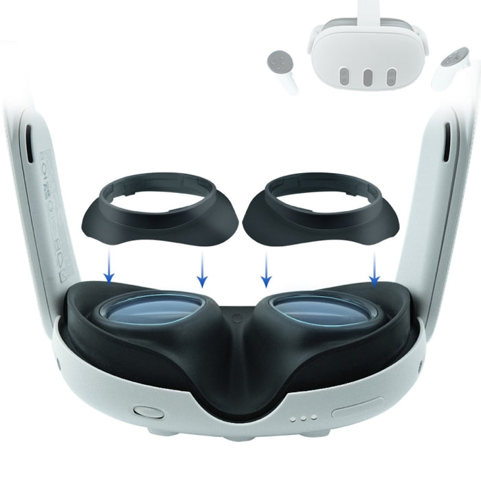 Für Meta Quest 3 VR-Brille, Linsenschutzrahmen, um zu verhindern, dass Ihre Brille die VR-Linsen zerkratzt