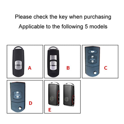 For Mazda Car Key Mover Multifunctional Keychain Anti-lost Number Plate, A, B, C, D, E