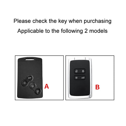 For Renault Car Key Cover Multifunctional Keychain Anti-lost Number Plate, A, B