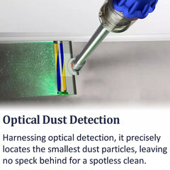 Vacuum Cleaner Soft Brush Head With Green Light Dust Display Lamp
