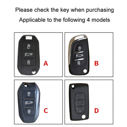 For Citroen Car Key Cover Multifunctional Keychain Anti-lost Number Plate, A, B, C, D