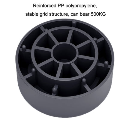 Washing Machine Base Non-Slip Heightening Fixed Shock-Absorbing Foot Pads, Black 3.5cm, Black 6cm, Black 8.5cm