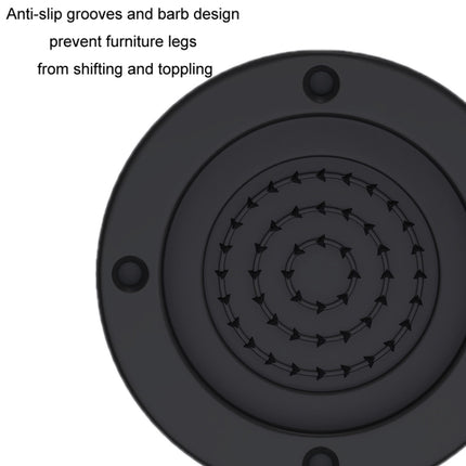 Washing Machine Base Non-Slip Heightening Fixed Shock-Absorbing Foot Pads, Black 3.5cm, Black 6cm, Black 8.5cm