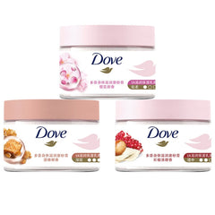Dove Body Scrub Gentle Moisturizing Cleansing Exfoliating Body Polish, 298g Pomegranate Scent, 298g Cherry Scent, 298g Coconut Flavor, 50g Coconut Flavor, 50g Cherry Scent, 50g Pomegranate Scent