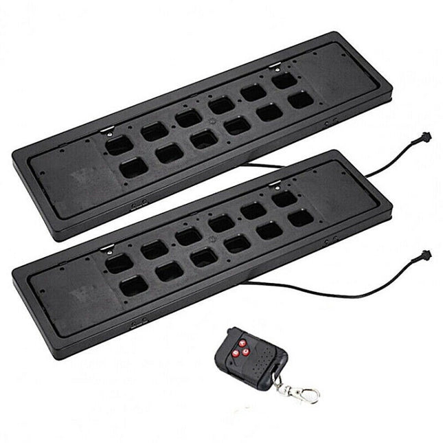 EU Standard Front Rear Car License Plate Flip Blind Protective Cover