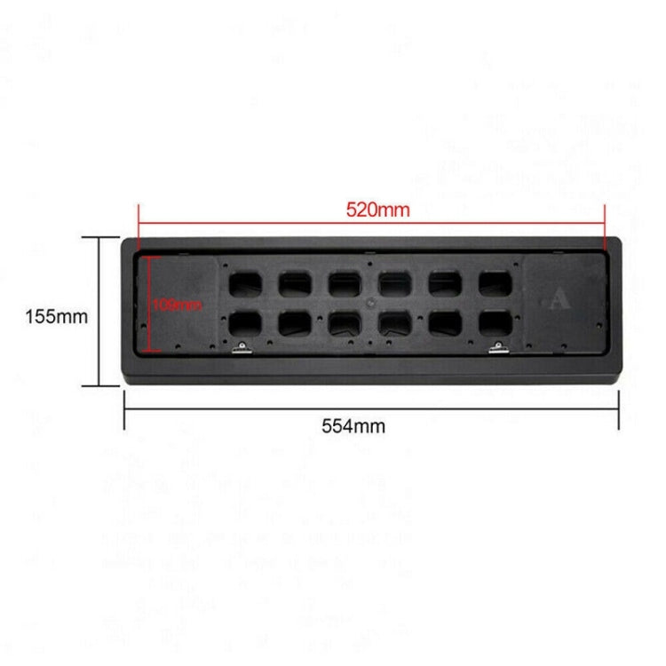EU Standard Front Rear Car License Plate Flip Blind Protective Cover