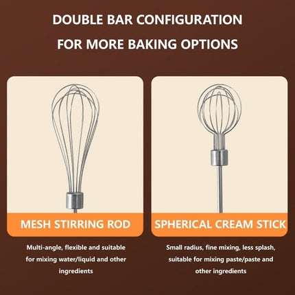 Wireless Mini Handheld Multi-Function Electric Stirring Mixer, Single Stick Khaki, Single Stick Beige, Double Stick Khaki, Double Stick Beige