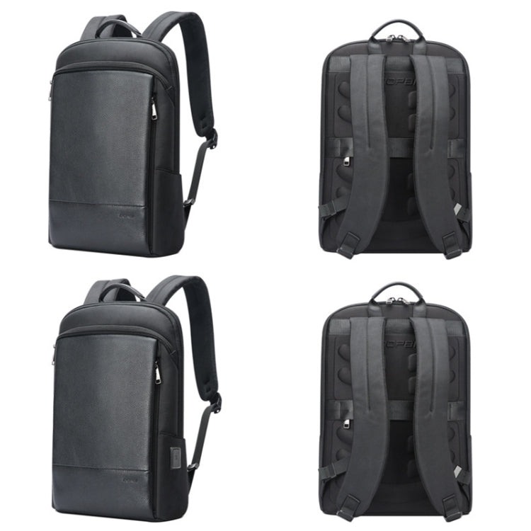 Bopai First-Layer Cowhide Business Commuter Waterproof And Lightweight Laptop Backpack