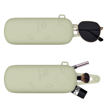 Magnetic Portable With Lanyard Sunglasses Protective Case Silicone Eyeglasses Storage Bag