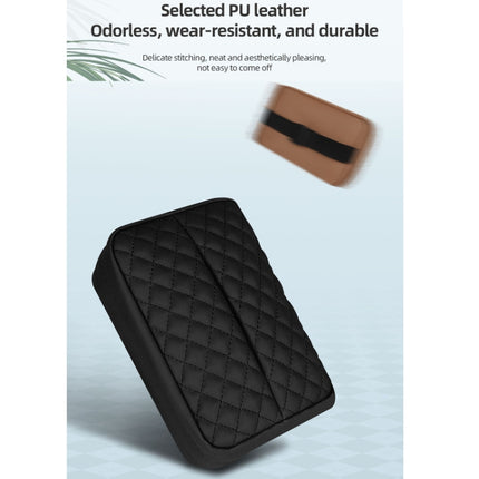 Car Sun Visor Armrest Box Back Hanging Tissue Box, Black, Beige, Brown