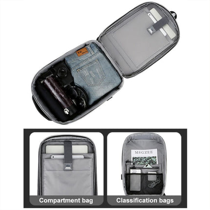 Multifunctional Waterproof Business Sports Laptop Backpack with USB Port, 15 inch, 17 inch