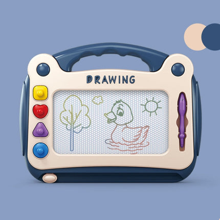 Children Drawing Board Magnetic Writing Board Colorful Baby Doodle Board Toy, Small Blue, Small Pink, Small Green, Large Blue, Large Pink, Large Green