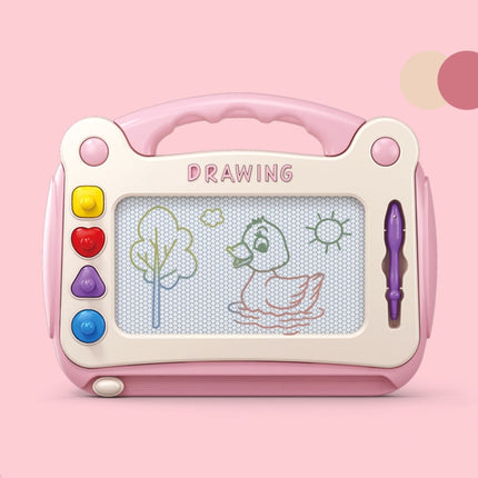 Children Drawing Board Magnetic Writing Board Colorful Baby Doodle Board Toy, Small Blue, Small Pink, Small Green, Large Blue, Large Pink, Large Green