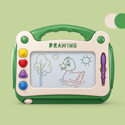 Children Drawing Board Magnetic Writing Board Colorful Baby Doodle Board Toy, Small Blue, Small Pink, Small Green, Large Blue, Large Pink, Large Green