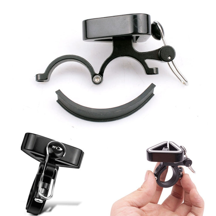 N+1 Mountain Bike Bell Universal Triangle Copper Bell, Clip Ring Black, Clip Ring Silver, Rubber Band Black, Rubber Band Silver