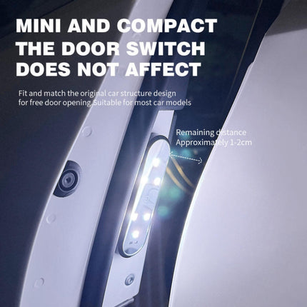 Car Universal Wiring Free Warning Lights Night Anti-Collision And Anti-Tailgating Lamp