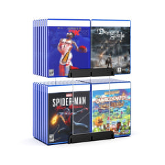 Game Card CD Disk Storage Bracket Wall Mounted Storage CD Case, 32 sheets