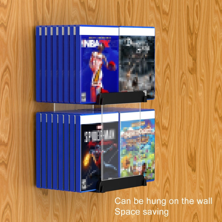 Game Card CD Disk Storage Bracket Wall Mounted Storage CD Case, 32 sheets
