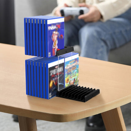 Game Card CD Disk Storage Bracket Wall Mounted Storage CD Case, 32 sheets