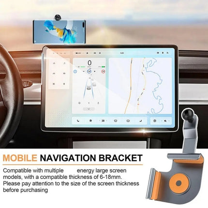 Car Screen Phone Holder Base For Tesla Model 3 And Other Models, Base + Magnetic Stand