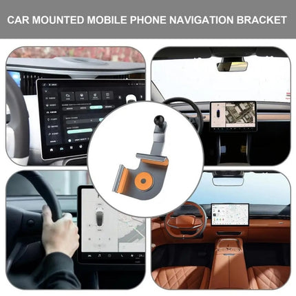 Car Screen Phone Holder Base For Tesla Model 3 And Other Models, Base + Magnetic Stand