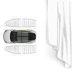 For Tesla Model 3 4pcs White