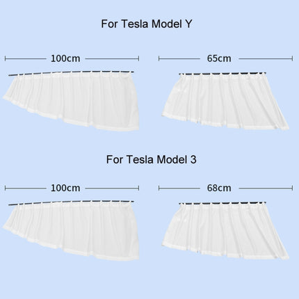 Car Side Window Privacy Sun Protection Curtain, For Tesla Model Y 4pcs White, For Tesla Model Y 4pcs Black, For Tesla Model 3 4pcs White, For Tesla Model 3 4pcs Black