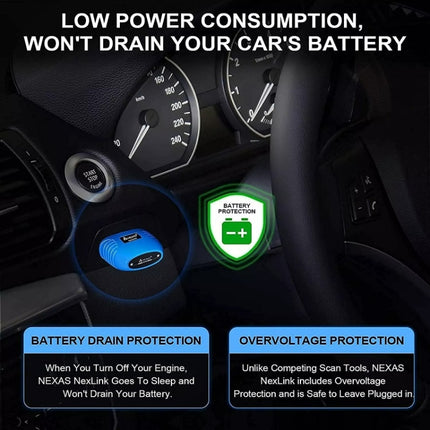 Nexas Bluetooth 5.0 OBD2 Diagnostic Scanner For IOS/Android, OBD2 Diagnostic Scanner