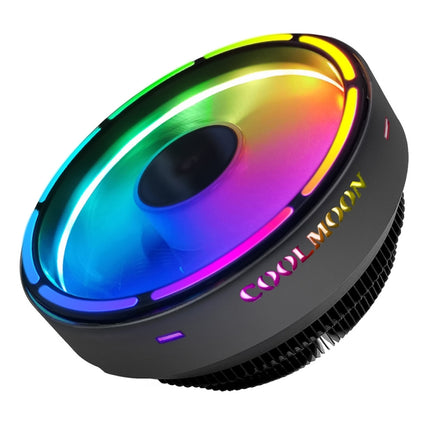 COOLMOON CPU Cooler Desktop Computer Auto Color Change Multi-Platform Mute Cooling Fan, CM-BF-RGB