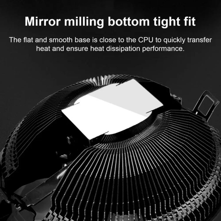 COOLMOON CPU Cooler Desktop Computer Auto Color Change Multi-Platform Mute Cooling Fan, CM-BF-RGB