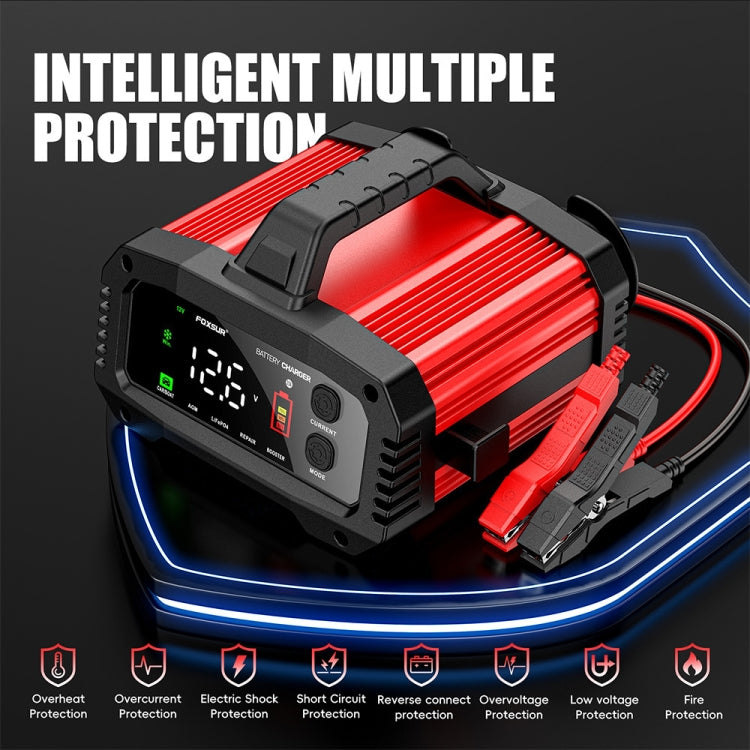 FOXSUR 25A 12V/24V Portable High-Power Car Ship Motorcycle Charger