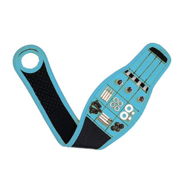 Thumb Wrap Magnetic Metal Accessory Tool Storage Strap, Orange, Blue, Yellow