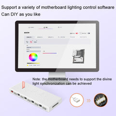 COOLMOON AM10 ARGB+PWM Dual 10 Ports Temperature Control Splitter Case Fan 5V 3Pin HUB