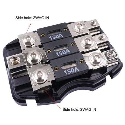 One To Three Car Audio Power Fuse Holder Fuse Junction Box, 3ANL3