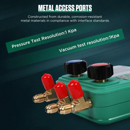 DUOYI DY523 Automotive Vacuum Pressure Gauge Liquid Charge Fluorine Repair Electronic Refrigerant Meter