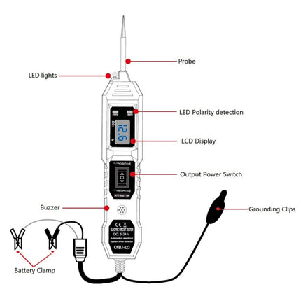Vehicle Circuit Diode Tester Multifunctional Drive Detectors, MZ-823