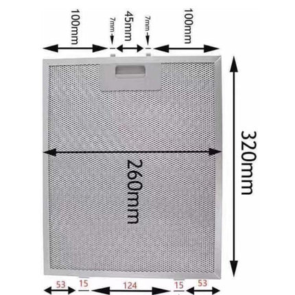2pcs 10.2 x 12.5 Inch Range Hood Filter 5-Layer Aluminum Mesh Hood Grease Filter, 10.2 x 12.5 Inch