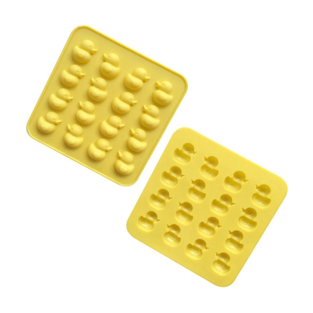 Cute Yellow Duck Silicone Chocolate Mould Fire Lacquer Wax Mold, Yellow Duck