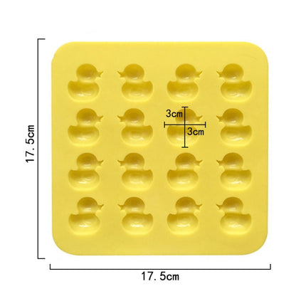Cute Yellow Duck Silicone Chocolate Mould Fire Lacquer Wax Mold, Yellow Duck