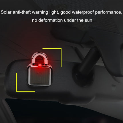 Car Solar Flashing Atmosphere Anti-Theft Warning Lock Light