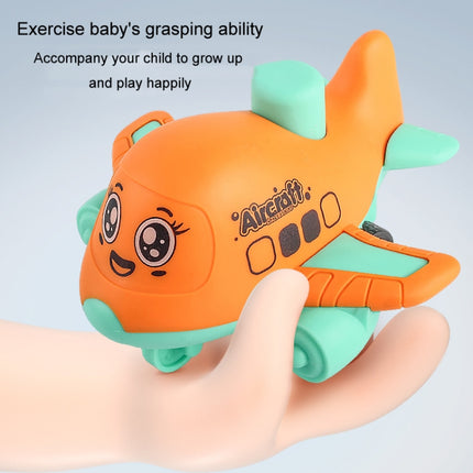Children Toy Press Cartoon Inertia Car Baby Educational Toy Car Gift, Aircraft Purple, Aircraft Yellow, Aircraft Orange, Ship Purple, Ship Yellow, Ship Orange