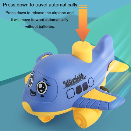 Children Toy Press Cartoon Inertia Car Baby Educational Toy Car Gift, Aircraft Purple, Aircraft Yellow, Aircraft Orange, Ship Purple, Ship Yellow, Ship Orange