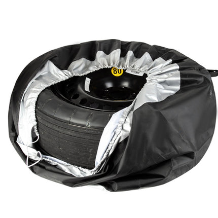 210D Oxford Cloth Car Waterproof Dirt-resistant Tire Protective Cover, 65x37cm, 80x47cm, 4pcs 65x37cm, 4pcs 80x47cm