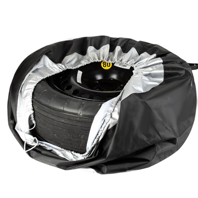 210D Oxford Cloth Car Waterproof Dirt-resistant Tire Protective Cover, 65x37cm, 80x47cm, 4pcs 65x37cm, 4pcs 80x47cm