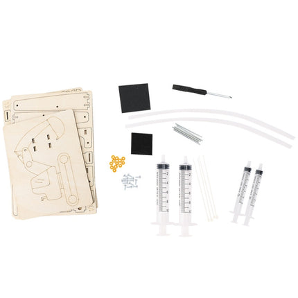 Wooden Hydraulic Excavator Pupils DIY Technology Small Production Science Experiment Materials, Wooden Hydraulic Excavator