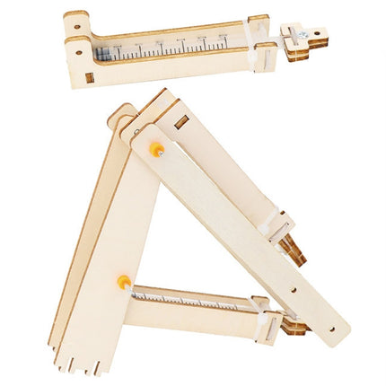 Wooden Hydraulic Excavator Pupils DIY Technology Small Production Science Experiment Materials, Wooden Hydraulic Excavator