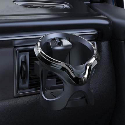 Car Cup Holder Air Conditioner Outlet Multifunctional Storage Rack, Black Red LED Light, Black Silver LED Light, Black Red Ordinary, Black Silver Ordinary